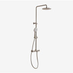 Colonne de douche thermostatique en laiton orveta sklum gris bross