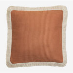 Sklum - coussin carr en coton (45x45 cm) glenroi orange pche
