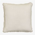 Sklum - coussin carr en gaze de coton (45x45 cm) jobert beige crme