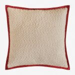 Sklum - coussin carr en tissu boucl (45x45 cm) renildo blanc gardenia