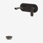Sklum - ensemble de robinet de lavabo � encastrer en laiton alameda et robinet de vidange de lavabo de ...