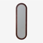 Sklum - miroir mural ovale 50x165 cm en chne munar