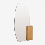 Miroir sur pied en bois de chêne 80x160 cm eriste sklum Miroir sur pied en bois de chêne 80x160 cm eriste sklum