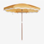 Parasol jarko �230 cm en tissu et acier sklum jaune curry