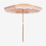 Parasol jarko �230 cm en tissu et acier sklum orange p�che
