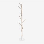 Sklum - portemanteau sur pied en bois de teck et mtal merlo