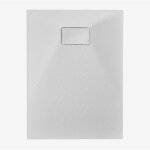 Sklum - receveur de douche rectangulaire soho en r�sine smc extra - plat, antid�rapant blanc 90 x 70 ...