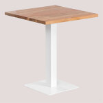 Table de bar carrée en bois d'acacia ristretto sklum &x2194&xfe0e 70 cm Table de bar carrée en bois d'acacia ristretto sklum &x2194&xfe0e 70 cm