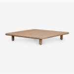 Sklum - table basse carrée 95x95 cm en acacia portet Sklum - table basse carrée 95x95 cm en acacia portet