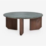 Sklum - table basse ronde lavinia en pierre naturelle et bois de manguier Ø70 cm Sklum - table basse ronde lavinia en pierre naturelle et bois de manguier Ø70 cm