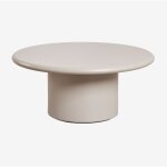 Sklum - table basse ronde en mdf (�80 cm) rodeo tapioca beige