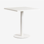 Sklum - table de cuisine carrée 70x70 cm en métal mizzi blanc gardenia Sklum - table de cuisine carrée 70x70 cm en métal mizzi blanc gardenia