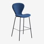 Sklum - tabouret haut en velours uit ?75 cm bleu noir Sklum - tabouret haut en velours uit ?75 cm bleu noir
