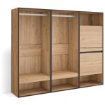 Skraut home - armoire vestiaire ouvert, armoire de rangement ouverte, 180x145x35 cm, chambre à coucher, ... Skraut home - armoire vestiaire ouvert, armoire de rangement ouverte, 180x145x35 cm, chambre à coucher, ...