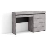 Skraut home - coiffeuse, table maquillage, rangement, 127x75x35 cm, avec tiroir, commode, buffet, style ...