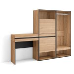 Skraut home - table console d'entre, grand espace de rangement, 190x145x35 cm, avec tiroir, meuble  ...