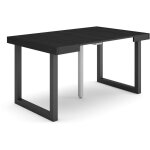 Skraut home - table console extensible, console meuble, 140, pour 6 personnes, pieds bois massif, style ...