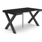 Skraut home - table console extensible, console meuble, 140, pour 6 personnes, pieds bois massif, style ...