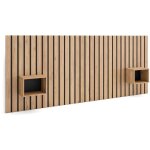 Skraut home - tte de lit - avec tables de chevet - 258x3x107 cm - lit de 150, 160, 180 cm - panneaux ...