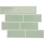 Carrelage adhsif mural x4, 29. 36x21. 29cm - smart tiles metro lucas sticker dcoratif salle de bain ...