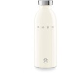Smeg - bouteille isotherme inox 18 / 8 cr�me 0, 5l