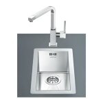Smeg - evier  encastrer monocuve 26. 7x46. 4 cm inox vq20