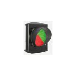 Sml1lrg230v feu tricolore en aluminium avec lentilles led bicolores rouge / vert 230v diam�tre 120mm ...
