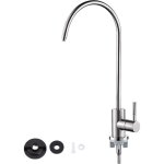 1 / 4 '' robinet en acier inoxydable chrome plaqué osmose inverse col de cygne eau potable filtre cuisine ... 1 / 4 '' robinet en acier inoxydable chrome plaqué osmose inverse col de cygne eau potable filtre cuisine ...