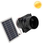 Snq - 10w ventilateur d'extraction solaire extracteur d'air ventilateur ventilateur aliment� par panneau ...