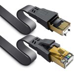 Snq - 20m c�ble ethernet cat 8 , , c�ble r�seau lan gigabit rj45 plat haute vitesse, cordon de brassage ...