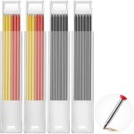24 pices recharges de crayons de charpentier mines de crayon outil de traage du bois recharges de marqueur ...