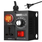 Snq - ac 220v 5000w r�gulateur de tension r�glable contr�leur de vitesse du moteur contr�leur de contr�le ...