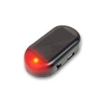 Alarme de voiture lumire led avertissement de scurit solaire systme factice anti - vol flash lampe ...