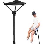 Snq - chaise de p�che ext�rieure r�tractable de si�ge r�glable en hauteur de tabouret portable avec 3 ...