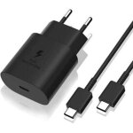 Snq - chargeur rapide 25w + c�ble usb - c pour samsung s22 plus - s22 ultra - s21 fe 5g - s21 plus - ...