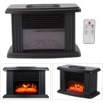 Chauffage de cheminée électrique 1000w, portable, uniforme rapide, poêle de table électrique avec télécommande ... Chauffage de cheminée électrique 1000w, portable, uniforme rapide, poêle de table électrique avec télécommande ...