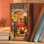 Coin livre kit de petite maison pour construire un modle adulte diy avec lumires led dcoration de ...