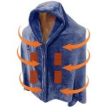 Snq - couverture chauffante couverture �lectrique bleue (15080cm) 3 r�glages de temp�rature