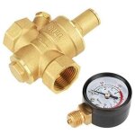 Snq - dn20 vanne de rduction de pression d'eau rglable en laiton avec manomtre compteur de pression, ...