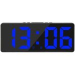 Snq - grande horloge murale num�rique intelligente app contr�le heure / date / d�clencheur sonore et ...