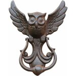Heurtoir de porte en fonte - style vintage - chouette - dcoration pour votre jardin, maison en bois, ...