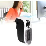 Snq - mini radiateur �lectrique 500w, noir et blanc, portable, mural, pour la maison