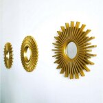 Snq - miroir murale 3 pices miroir rond pour decoration murale dans maison, salon et chambre miroir ...
