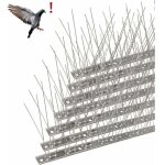 Snq - pic anti - pigeon en acier inoxydable 6. 6 m�tres, pack de 20 pique anti - oiseaux pour effrayer ...