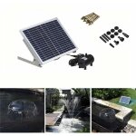 Snq - pompe � courant solaire 10w 1000l / h pompe solaire cascade pompe jardin �tang fontaine