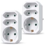 Snq - prise de conversion de type europ�en 1 � 3 voies prise d'adaptateur d'alimentation standard ue ...