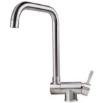 Snq - robinet de cuisine rabattable , mitigeur evier repliable en acier inoxydable devant fen�tre, robinet ...