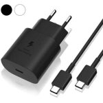 Snq - samsung chargeur rapide 25w, port usb type c cable chargeur samsung ultra rapide chargeur compatible ...