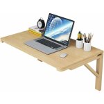 Snq - table de salle  manger pliante 60x40cm, rabattable bureau informatique mural, table murale rabattable ...