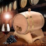 Snq - tonneau de vin en bois de chne vintage pour bire, whisky, rhum, port pour le stockage du vin ...